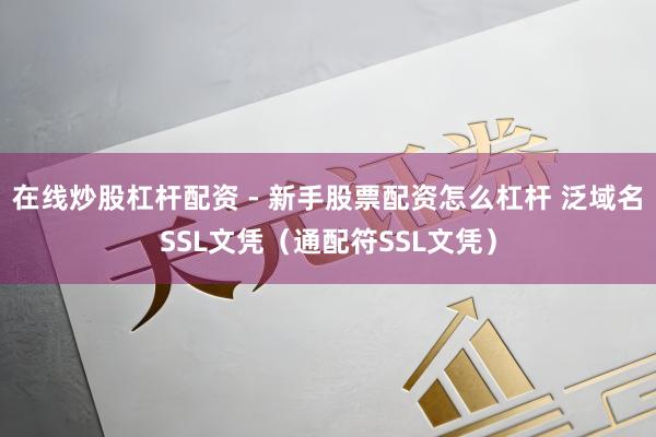 在线炒股杠杆配资 - 新手股票配资怎么杠杆 泛域名SSL文凭（通配符SSL文凭）