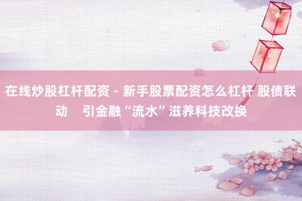 在线炒股杠杆配资 - 新手股票配资怎么杠杆 股债联动    引金融“流水”滋养科技改换