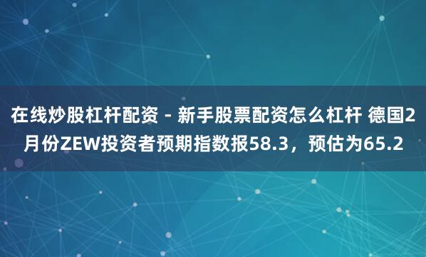 在线炒股杠杆配资 - 新手股票配资怎么杠杆 德国2月份ZEW投资者预期指数报58.3，预估为65.2
