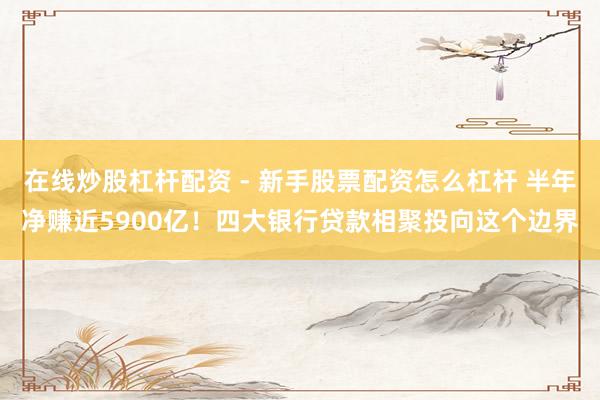 在线炒股杠杆配资 - 新手股票配资怎么杠杆 半年净赚近5900亿！四大银行贷款相聚投向这个边界