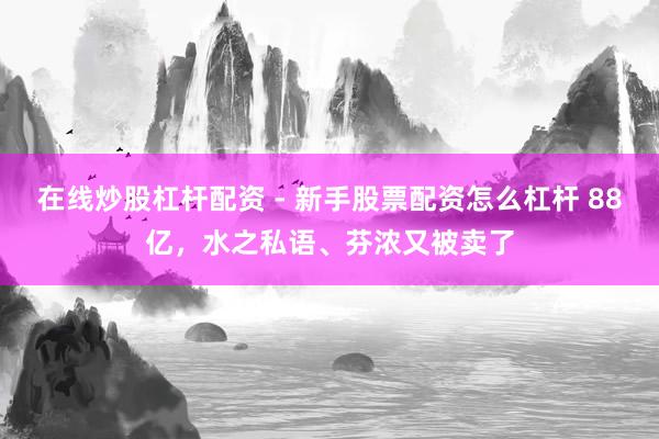 在线炒股杠杆配资 - 新手股票配资怎么杠杆 88亿，水之私语、芬浓又被卖了