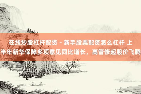 在线炒股杠杆配资 - 新手股票配资怎么杠杆 上半年新华保障多项意见同比增长，高管修起股价飞腾